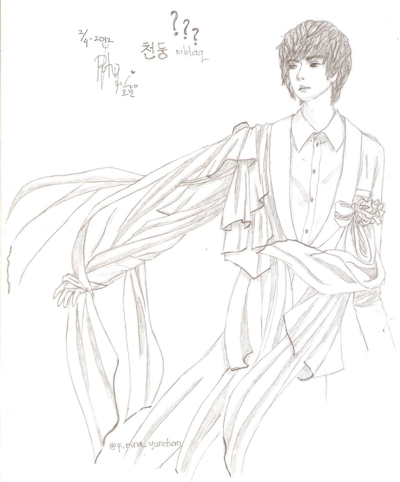 MBLAQ Anime Sketch By Me Thunder Yurichans Blog